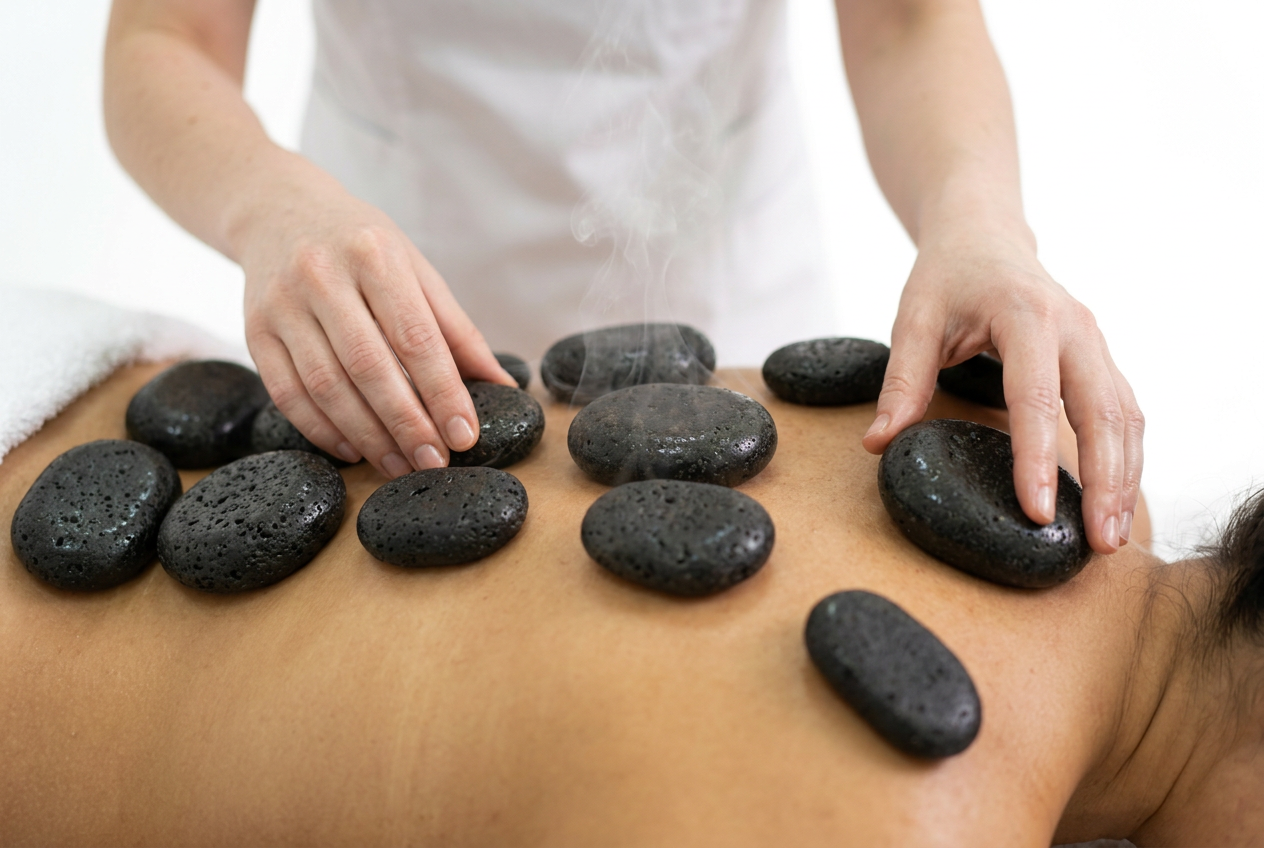 Massagem com Pedras Quentes